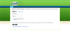 Desktop Screenshot of login.apihealthcare.com